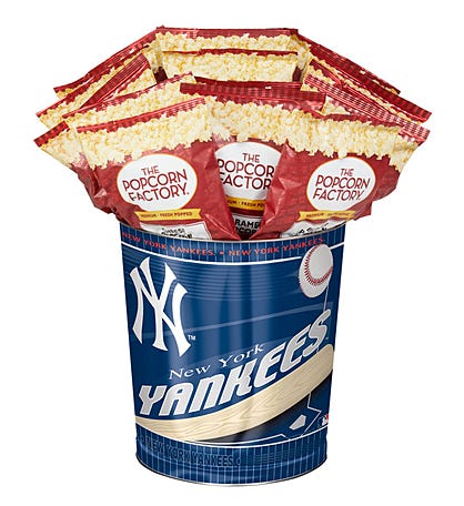 New York Yankees 3-Flavor Popcorn Tins